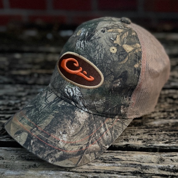 Drake Waterfowl Non-Typical Mesh-Back Adjustable Camouflage Trucker’s Cap Hat T3 - Picture 2 of 8